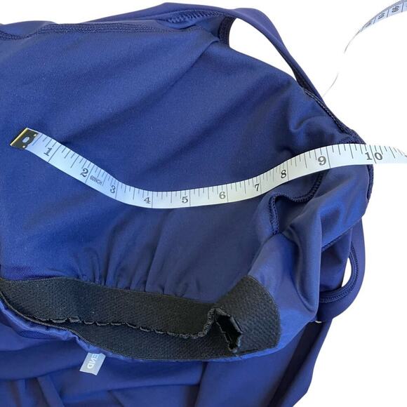 Lands’ End Women's sz 14 Mastectomy Square Neck Tankini Swimsuit Top Deep Navy - Picture 13 of 16